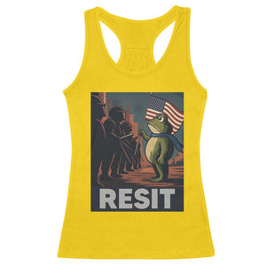 Resist Frog Racerback Tank Top Portland Frog Activist America Political 2025 TS14 Daisy Print Your Wear