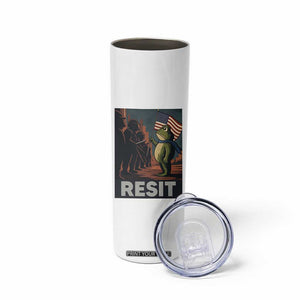 Resist Frog Skinny Tumbler Portland Frog Activist America Political 2025 TS14 Print Your Wear
