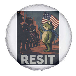 Resist Frog Spare Tire Cover Portland Frog Activist America Political 2025 TS14 Print Your Wear
