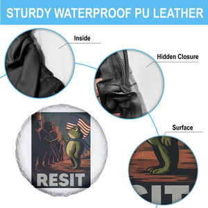 Resist Frog Spare Tire Cover Portland Frog Activist America Political 2025 TS14 Print Your Wear