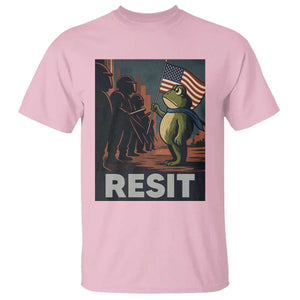 Resist Frog T Shirt Portland Frog Activist America Political 2025 TS14 Light Pink Print Your Wear