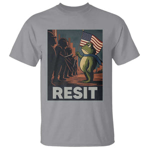 Resist Frog T Shirt Portland Frog Activist America Political 2025 TS14 Sport Gray Print Your Wear