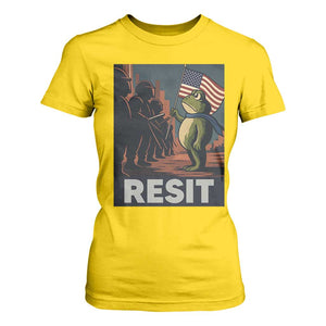 Resist Frog T Shirt For Women Portland Frog Activist America Political 2025 TS14 Daisy Print Your Wear