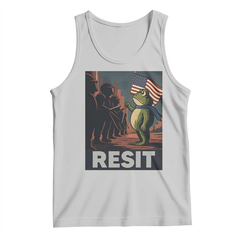 Resist Frog Tank Top Portland Frog Activist America Political 2025 TS14 Ash Print Your Wear