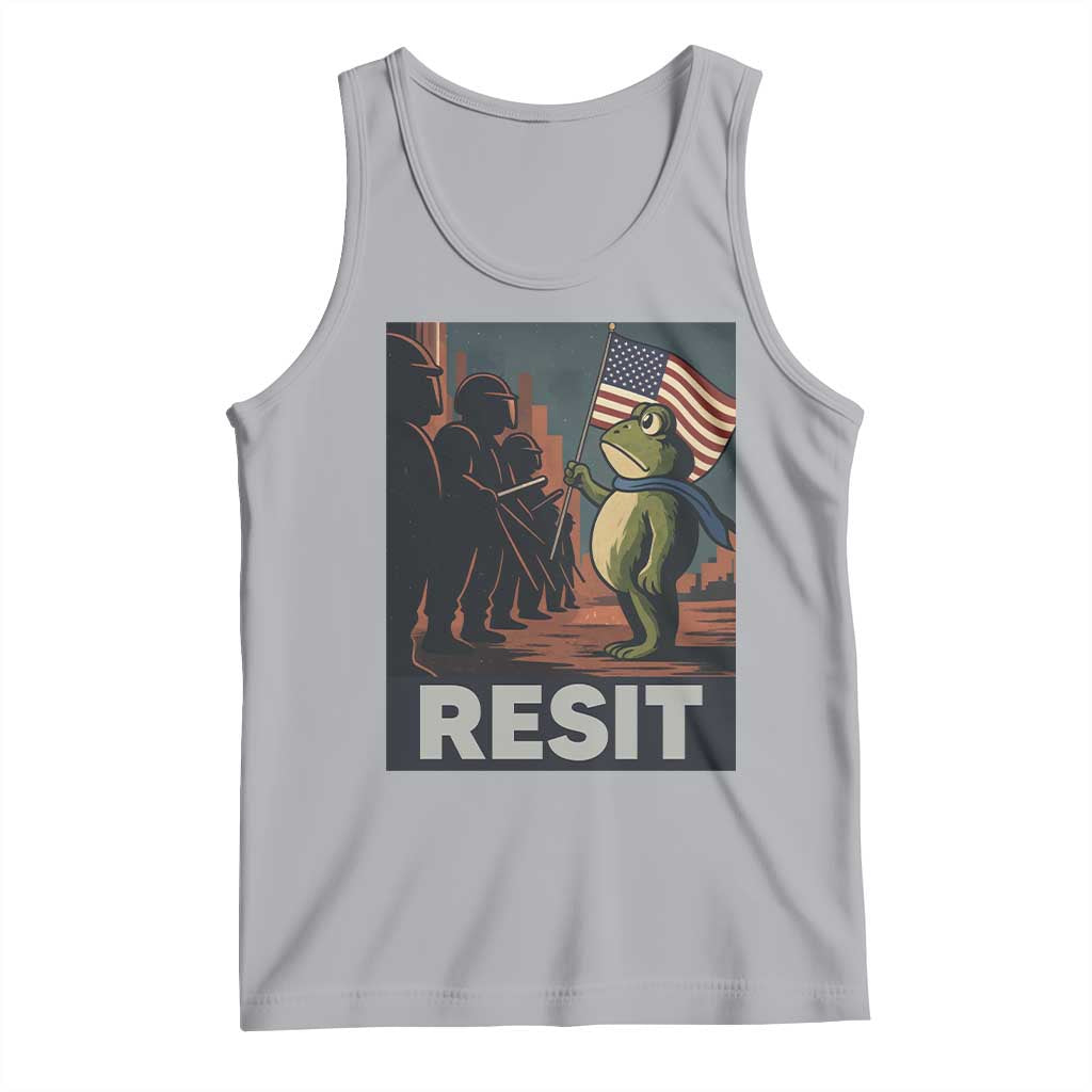 Resist Frog Tank Top Portland Frog Activist America Political 2025 TS14 Athletic Heather Print Your Wear