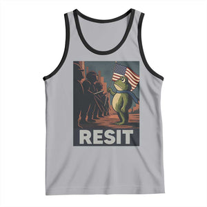 Resist Frog Tank Top Portland Frog Activist America Political 2025 TS14 Athletic Heather Black Print Your Wear