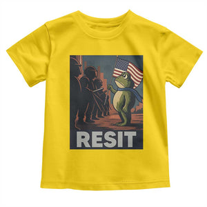Resist Frog Toddler T Shirt Portland Frog Activist America Political 2025 TS14 Daisy Print Your Wear