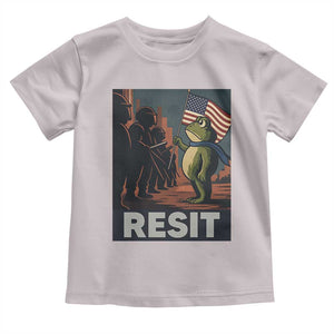 Resist Frog Toddler T Shirt Portland Frog Activist America Political 2025 TS14 Ice Gray Print Your Wear