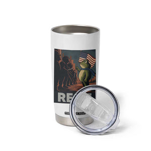 Resist Frog Tumbler Cup Portland Frog Activist America Political 2025 TS14 Print Your Wear