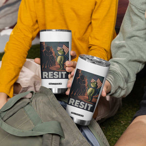 Resist Frog Tumbler Cup Portland Frog Activist America Political 2025 TS14 Print Your Wear
