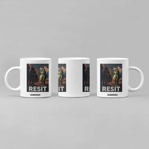 Resist Frog Coffee Mug Portland Frog Activist America Political 2025 TS14 Print Your Wear