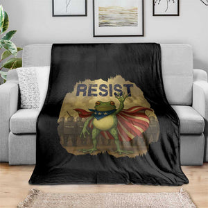 Resist Frog Christian Christmas Throw Blanket Funny Polittical 2025 Meme TS14 Print Your Wear