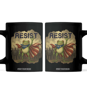 Resist Frog Christian Christmas Coffee Mug Funny Polittical 2025 Meme TS14 Black Print Your Wear
