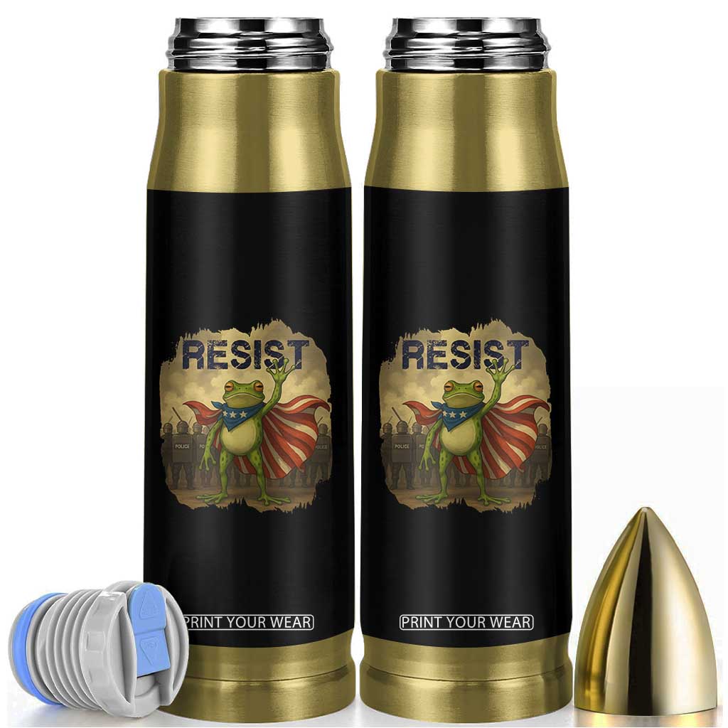 Resist Frog Christian Christmas Bullet Tumbler Funny Polittical 2025 Meme TS14 Black Print Your Wear