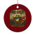 Resist Frog Christian Xmas Ceramic Ornament Funny Polittical 2025 Meme - Print Your Wear