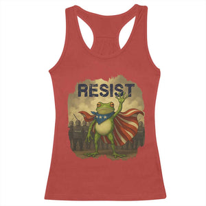 Resist Frog Christian Christmas Racerback Tank Top Funny Polittical 2025 Meme TS14 Red Print Your Wear