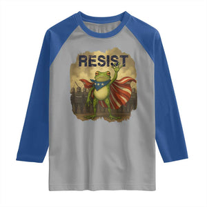 Resist Frog Christian Christmas Raglan Shirt Funny Polittical 2025 Meme TS14 Sport Gray Royal Print Your Wear