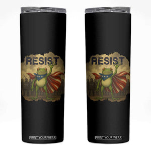 Resist Frog Christian Christmas Skinny Tumbler Funny Polittical 2025 Meme TS14 Black Print Your Wear