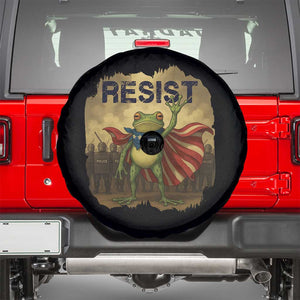 Resist Frog Christian Christmas Spare Tire Cover Funny Polittical 2025 Meme TS14 Black Print Your Wear