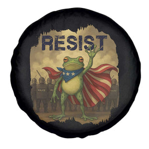 Resist Frog Christian Christmas Spare Tire Cover Funny Polittical 2025 Meme TS14 Print Your Wear