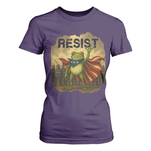 Resist Frog Christian Christmas T Shirt For Women Funny Polittical 2025 Meme TS14 Purple Print Your Wear