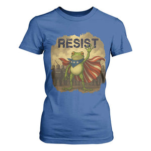 Resist Frog Christian Christmas T Shirt For Women Funny Polittical 2025 Meme TS14 Royal Blue Print Your Wear