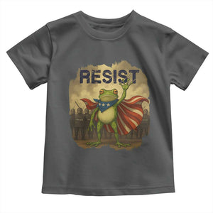 Resist Frog Christian Christmas Toddler T Shirt Funny Polittical 2025 Meme TS14 Dark Heather Print Your Wear