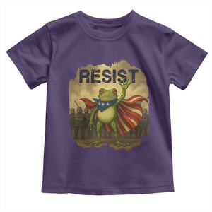 Resist Frog Christian Christmas Toddler T Shirt Funny Polittical 2025 Meme TS14 Purple Print Your Wear