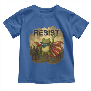 Resist Frog Christian Christmas Toddler T Shirt Funny Polittical 2025 Meme TS14 Royal Blue Print Your Wear