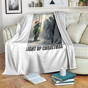 Frogs Resist Christmas Throw Blanket Funny Portland Protest ICE Activist Meme TS14 Print Your Wear