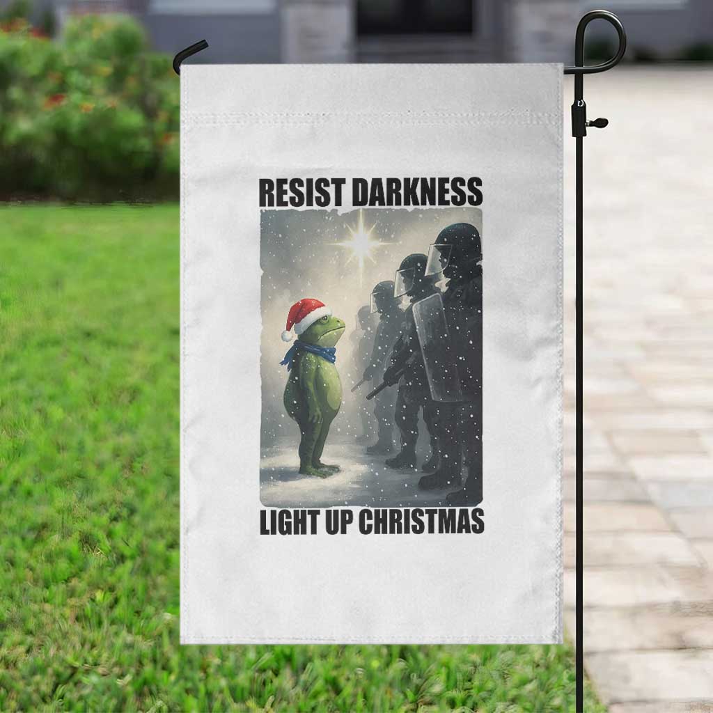 Frogs Resist Christmas Garden Flag Funny Portland Protest ICE Activist Meme TS14 Print Your Wear