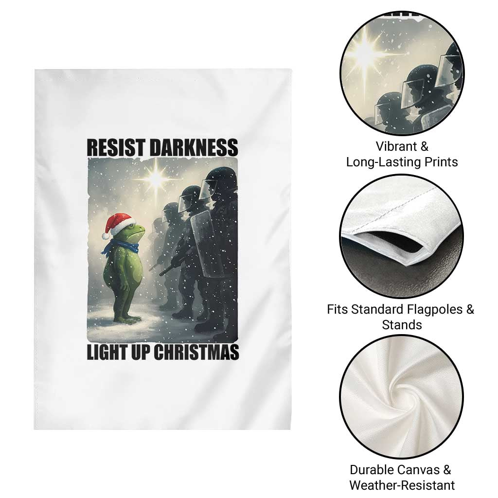 Frogs Resist Christmas Garden Flag Funny Portland Protest ICE Activist Meme TS14 Print Your Wear