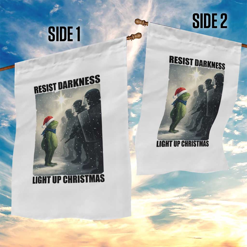 Frogs Resist Christmas Garden Flag Funny Portland Protest ICE Activist Meme TS14 Print Your Wear