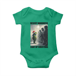 Frogs Resist Christmas Baby Onesie Funny Portland Protest ICE Activist Meme TS14 Irish Green Print Your Wear