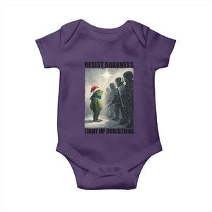 Frogs Resist Christmas Baby Onesie Funny Portland Protest ICE Activist Meme TS14 Purple Print Your Wear