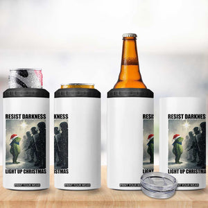 Frogs Resist Christmas 4 in 1 Can Cooler Tumbler Funny Portland Protest ICE Activist Meme TS14 Print Your Wear