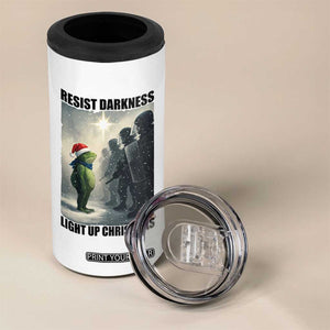 Frogs Resist Christmas 4 in 1 Can Cooler Tumbler Funny Portland Protest ICE Activist Meme TS14 Print Your Wear