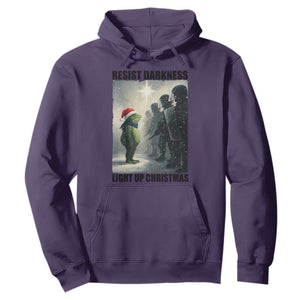 Frogs Resist Christmas Hoodie Funny Portland Protest ICE Activist Meme TS14 Purple Print Your Wear