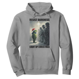 Frogs Resist Christmas Hoodie Funny Portland Protest ICE Activist Meme TS14 Sport Gray Print Your Wear