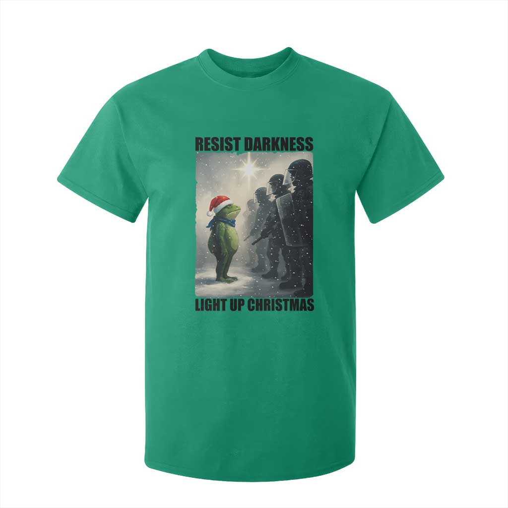 Frogs Resist Christmas T Shirt For Kid Funny Portland Protest ICE Activist Meme TS14 Irish Green Print Your Wear