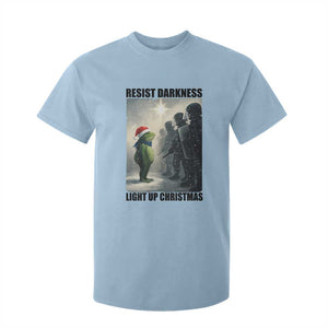 Frogs Resist Christmas T Shirt For Kid Funny Portland Protest ICE Activist Meme TS14 Light Blue Print Your Wear
