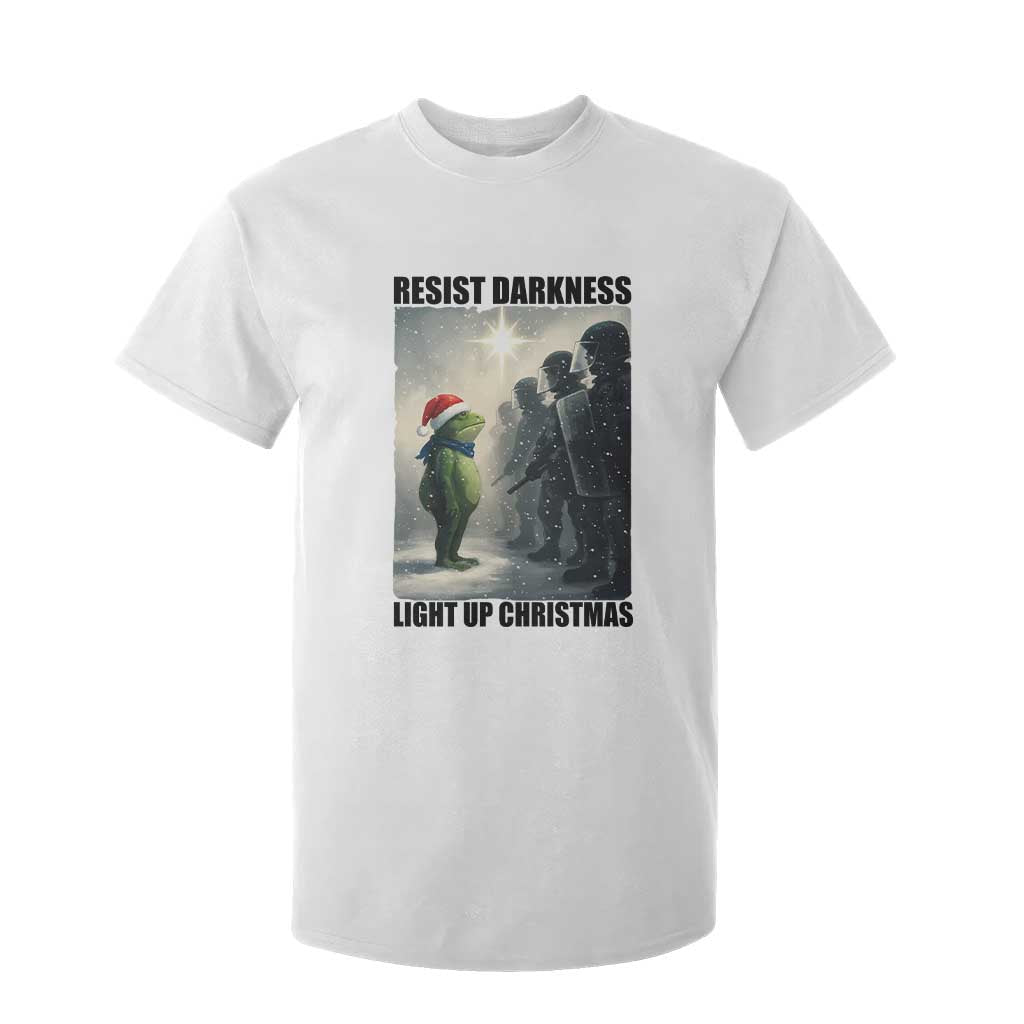 Frogs Resist Christmas T Shirt For Kid Funny Portland Protest ICE Activist Meme TS14 White Print Your Wear