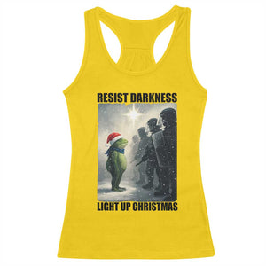 Frogs Resist Christmas Racerback Tank Top Funny Portland Protest ICE Activist Meme TS14 Daisy Print Your Wear