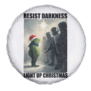 Frogs Resist Christmas Spare Tire Cover Funny Portland Protest ICE Activist Meme TS14 Print Your Wear