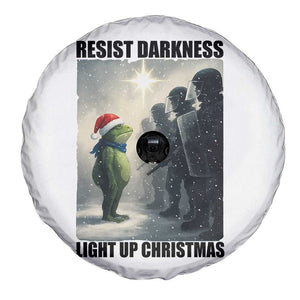 Frogs Resist Christmas Spare Tire Cover Funny Portland Protest ICE Activist Meme TS14 Print Your Wear