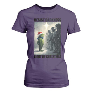 Frogs Resist Christmas T Shirt For Women Funny Portland Protest ICE Activist Meme TS14 Purple Print Your Wear