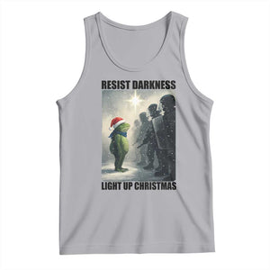Frogs Resist Christmas Tank Top Funny Portland Protest ICE Activist Meme TS14 Athletic Heather Print Your Wear