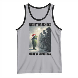 Frogs Resist Christmas Tank Top Funny Portland Protest ICE Activist Meme TS14 Athletic Heather Black Print Your Wear