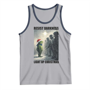 Frogs Resist Christmas Tank Top Funny Portland Protest ICE Activist Meme TS14 Athletic Heather Navy Print Your Wear