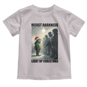 Frogs Resist Christmas Toddler T Shirt Funny Portland Protest ICE Activist Meme TS14 Ice Gray Print Your Wear